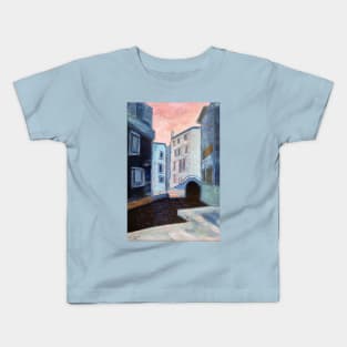 Venice Abstract, acrylics on board Kids T-Shirt